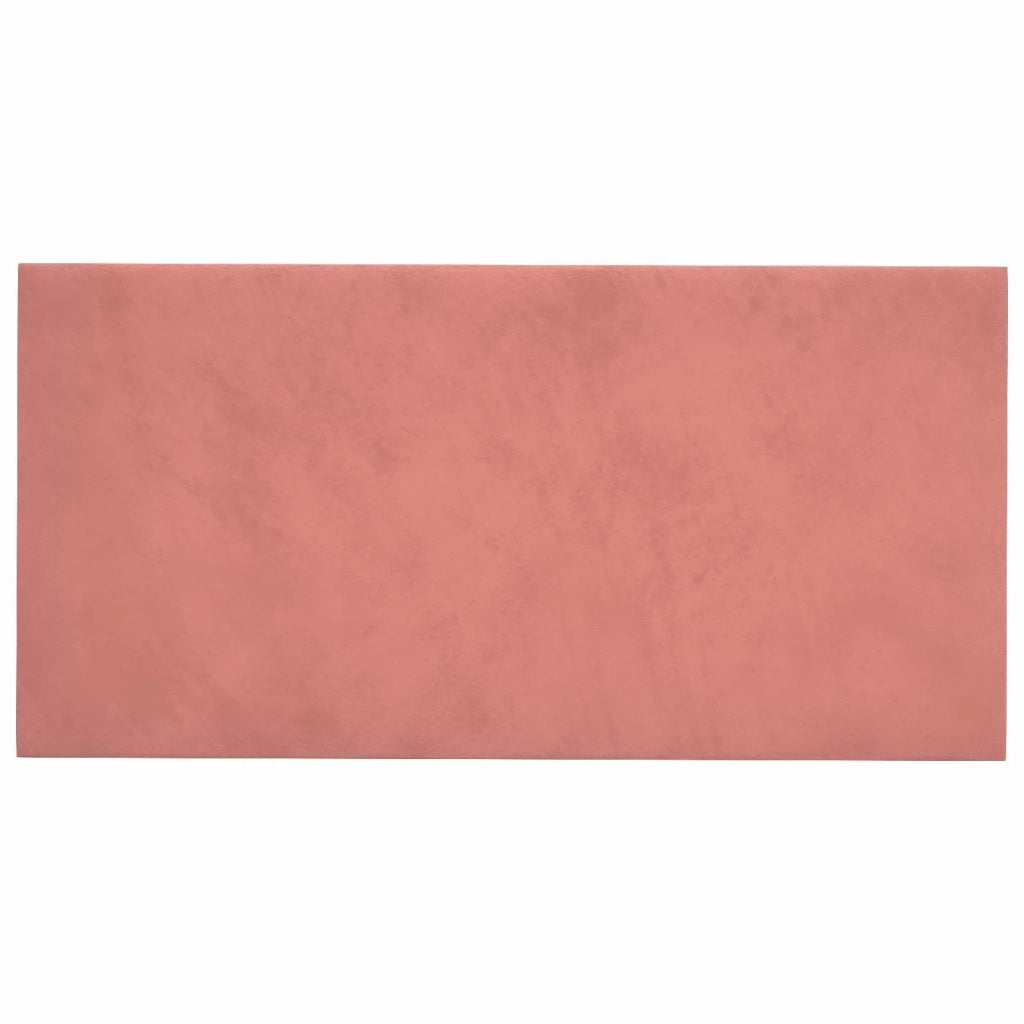 Testiera da Parete 12 pcs Rosa 60 x 30 cm Velluto 4008354
