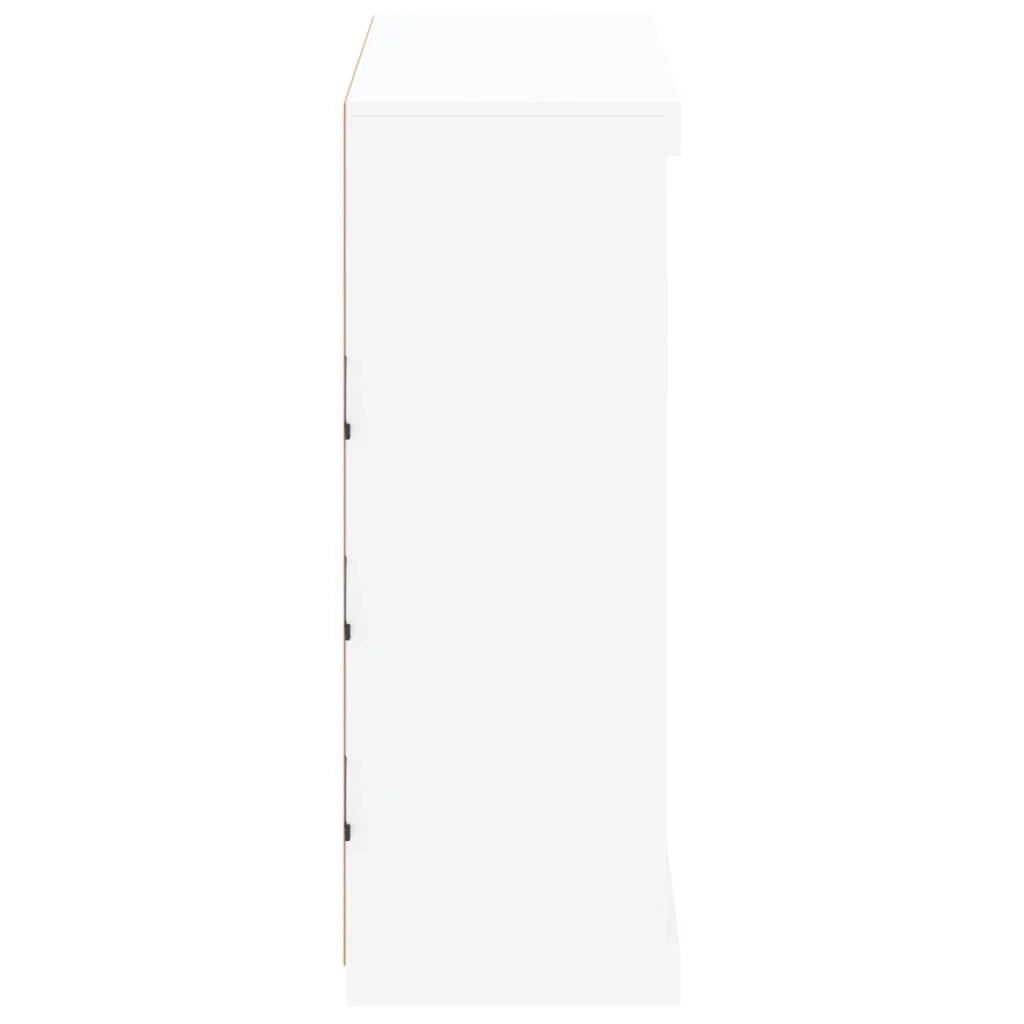Buffet credenza cassettiera armadio mobile contenitore organizer per cucina soggiorno salotto con luci LED 81 x 37 x 100 cm bianco 02_0029859