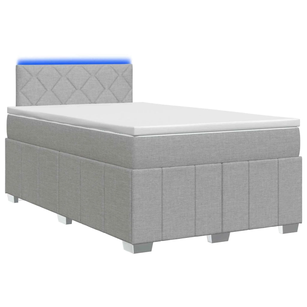 Letto box spring con materasso Grigio Chiaro 120 x 200 cm 3452656