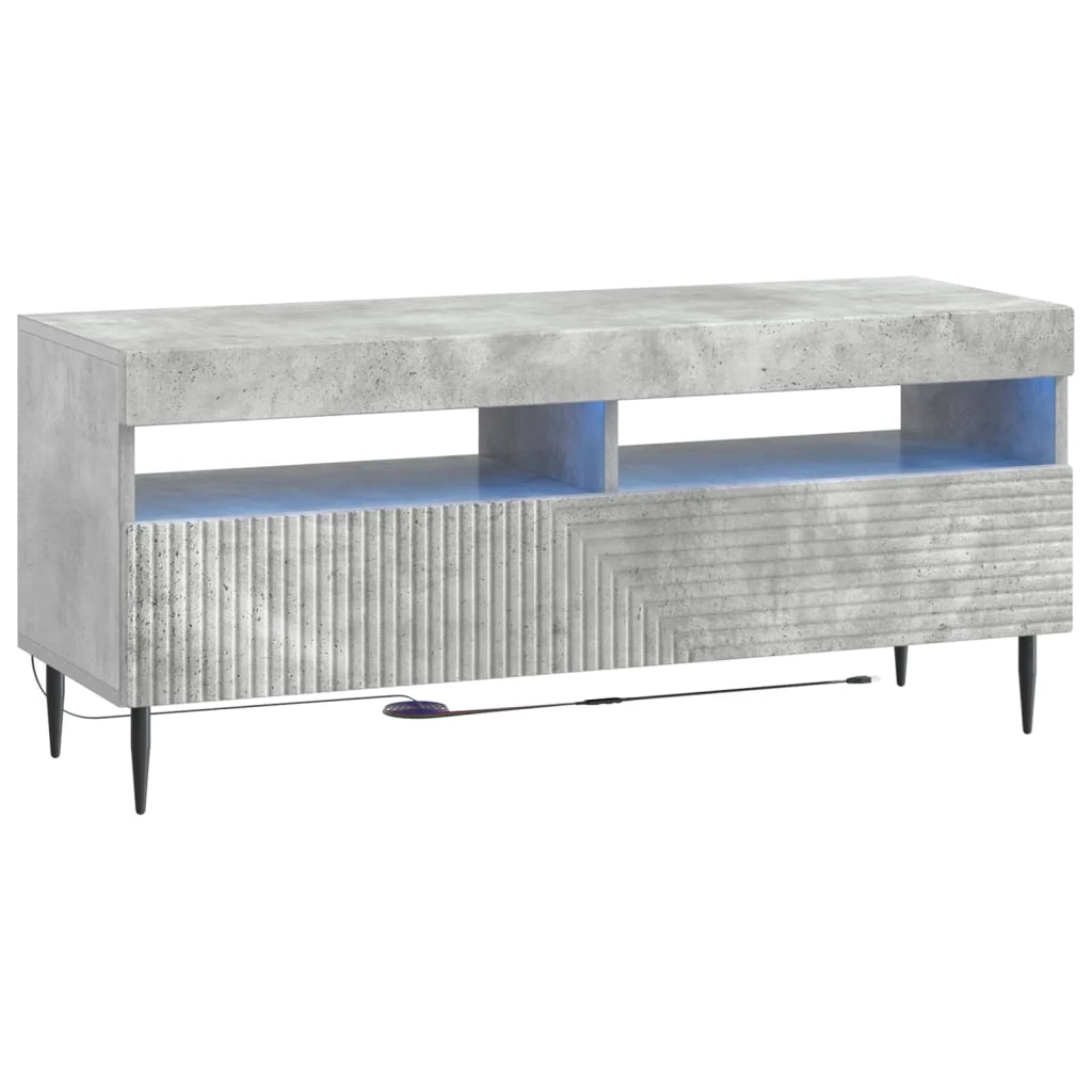 Mobile TV LED a 3 pezzi Grigio Cemento Legno ingegnerizzato 3416679