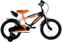 Bicicletta per Bambino 16" 2 Freni Sportivo Arancio Neon e Nero