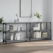 Tavolo Consolle Grigio Sonoma 200x29x75 cm in Legno Multistrato 834113