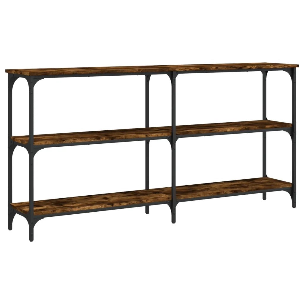 Tavolo Consolle | Tavolo d'Ingresso Rovere Fumo 150x29x75 cm in Legno Multistrato