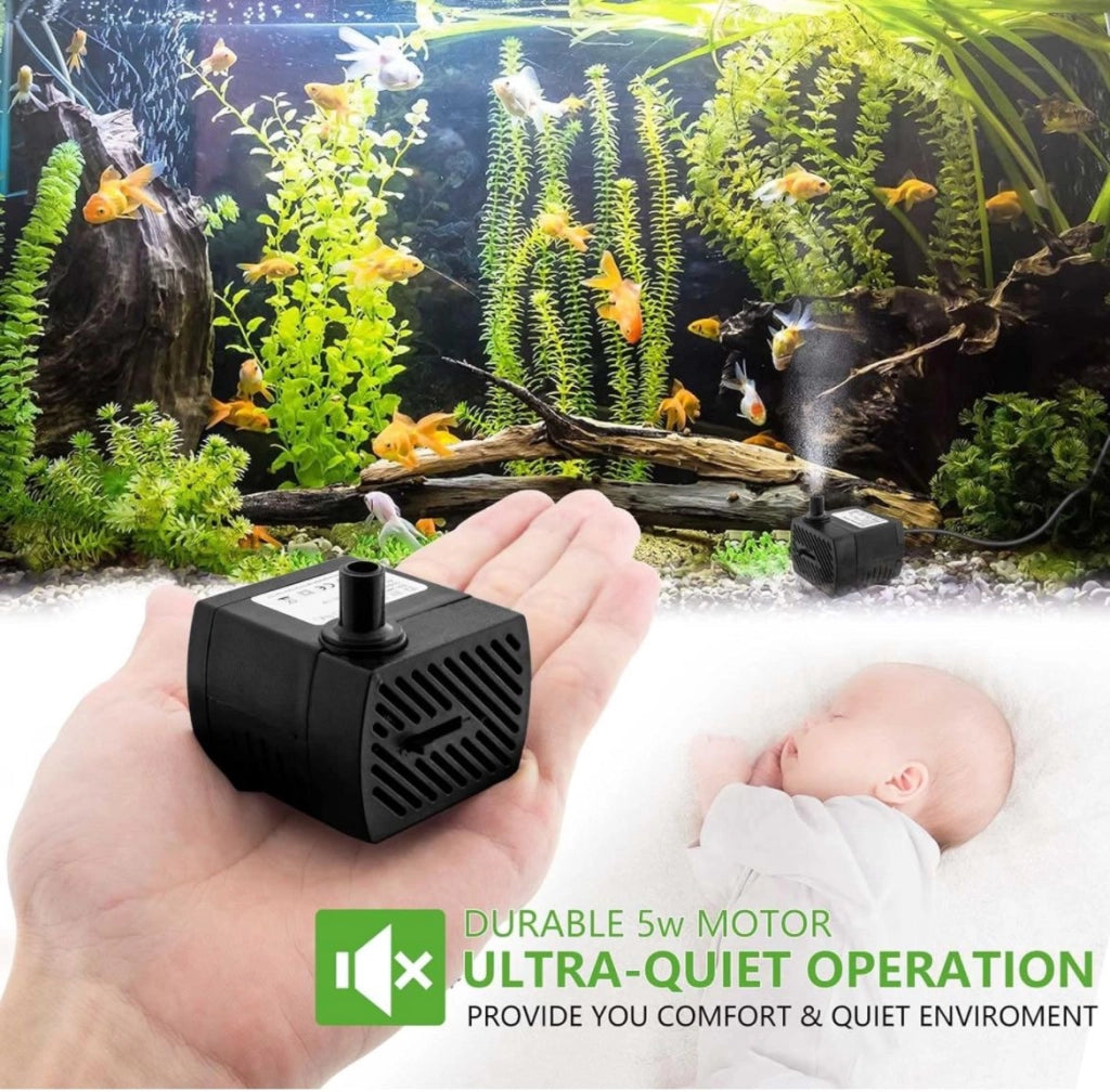 Pompa sommergibile per acquario riciclo acqua dolce salata 250L/H 3W DN-3100