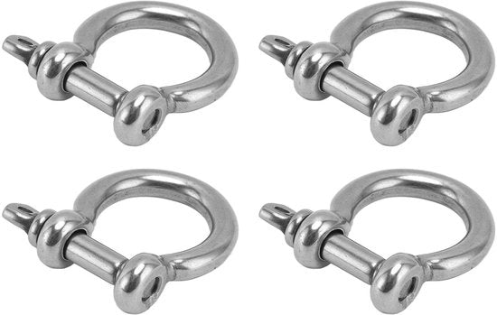 Anello D con Grappolo di Rame - Qualità Elevata - Acciaio Inossidabile - Grappolo a Viti - Adatto per Barche e Uso Domestico