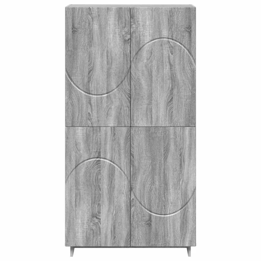 Credenza Sonoma grigio 79 x 41 x 151 cm Legno ingegnerizzato 3433115