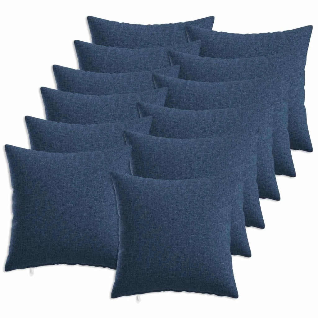 Cuscino con cuscino HEERLEN 12 pz Blu Tessuto 926406