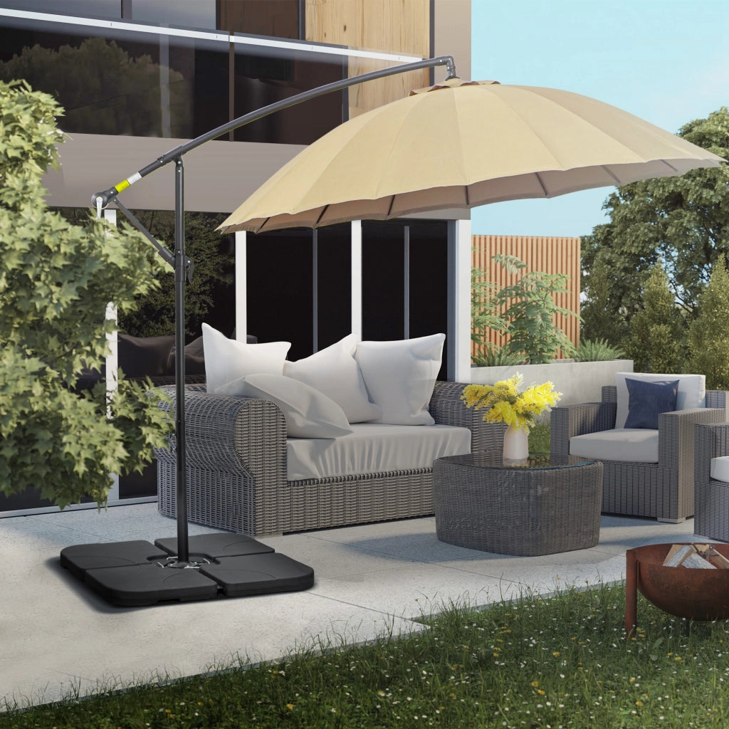 Piastre per Base Ombrellone ¨C zephmum ¨C Nero 104x104x7.5 cm