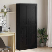Armadio per Libri Rovere Nero 82,5 x 30,5 x 185 cm 3394793