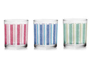 Set 3 Bicchieri da Tavola in Vetro Linda Canvas 220 cc Cerve
