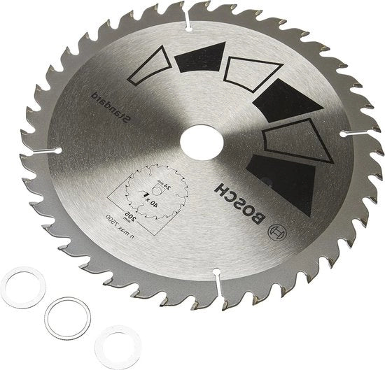 Lama circolare per legno 205mm 40 denti con denticelli ATB con riduzione 20/18/16 mm