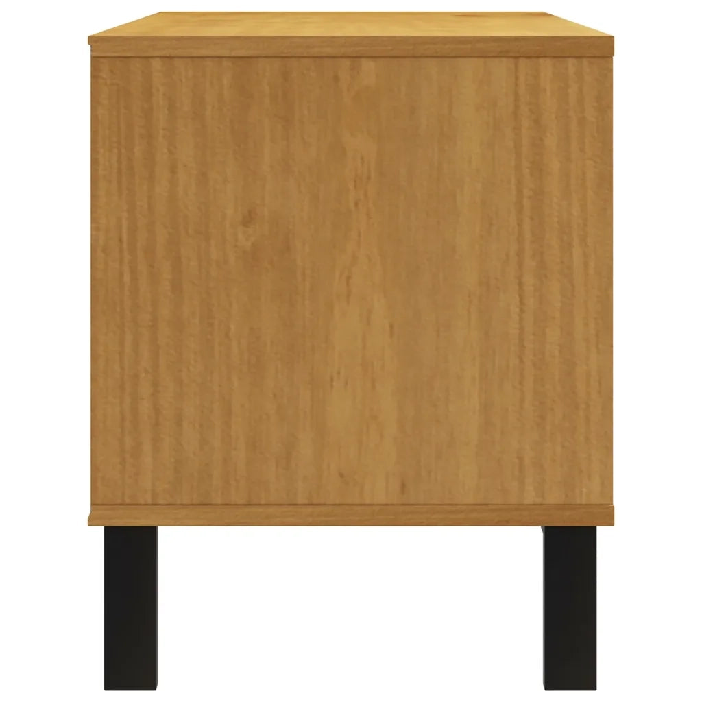 Mobile TV-Credenza TV-Console TV FLAM 110x40x50 cm in Legno Massello di Pino 698368