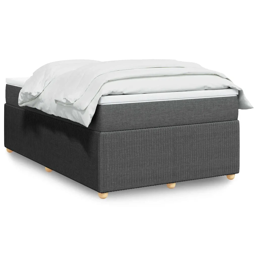 Giroletto a Molle con Materasso Grigio Scuro 120x190cm Tessuto 3285554