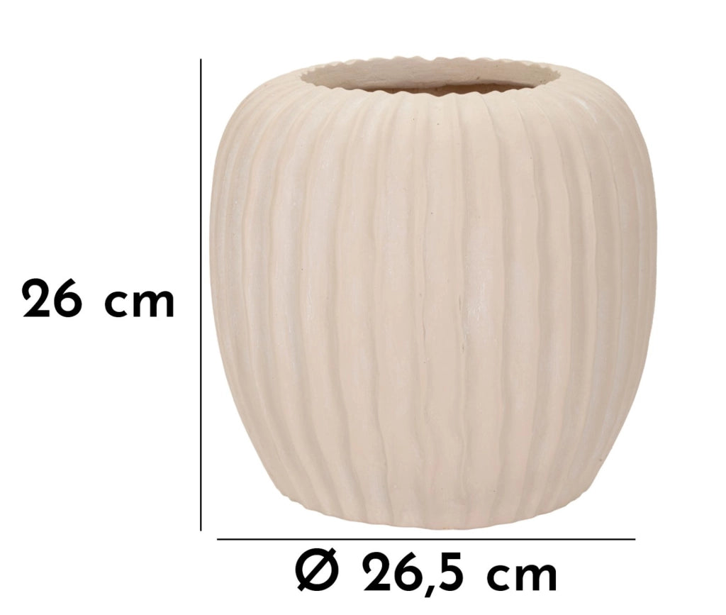 Vaso Mist Ø26,5x26 cm in Mgo Crema