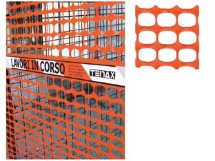 RETE IN PLASTICA PER CANTIERI AREA CANTIERE- - cm.120h. - 1 rotolo TENAX