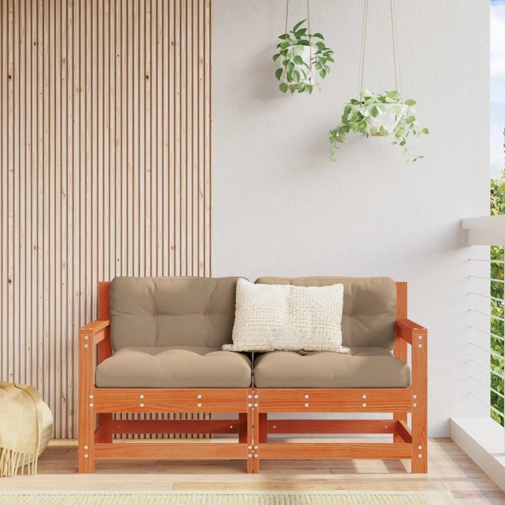 Divano Angolare da Giardino-Sofa da giardino Legno di pino massiccio 615747
