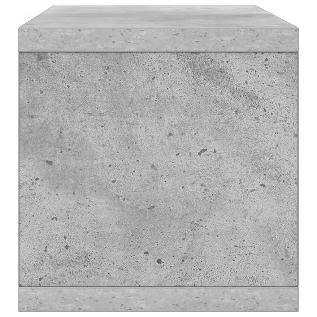Rack per Stoccaggio CD 2 pz Grigio Cemento 40 x 17 x 17 cm 8012716