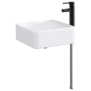 Lavabo da bagno Nero Opaco 49 x 37 x 14 cm Metallo