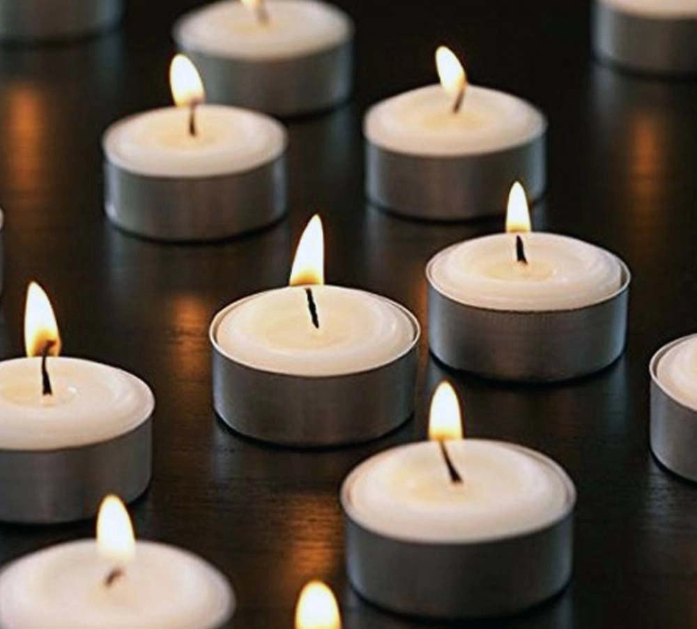 KIT MINI CANDELE BIANCHE 'LIGHT' Ø cm 3,6x1,55h - confezione 25 pezzi