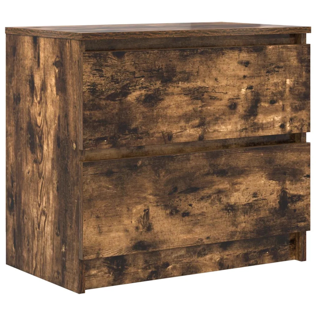 Mobile TV Rovere Fumo 60x35x54 cm in Legno Multistrato 861782