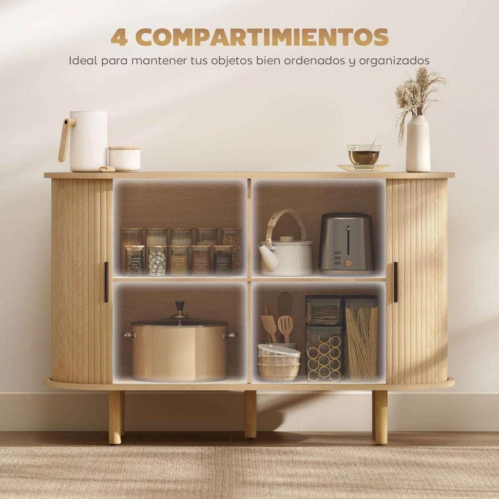 Armadio con ante scorrevoli ¨C zephmum ¨C quercia 120x40x78 cm