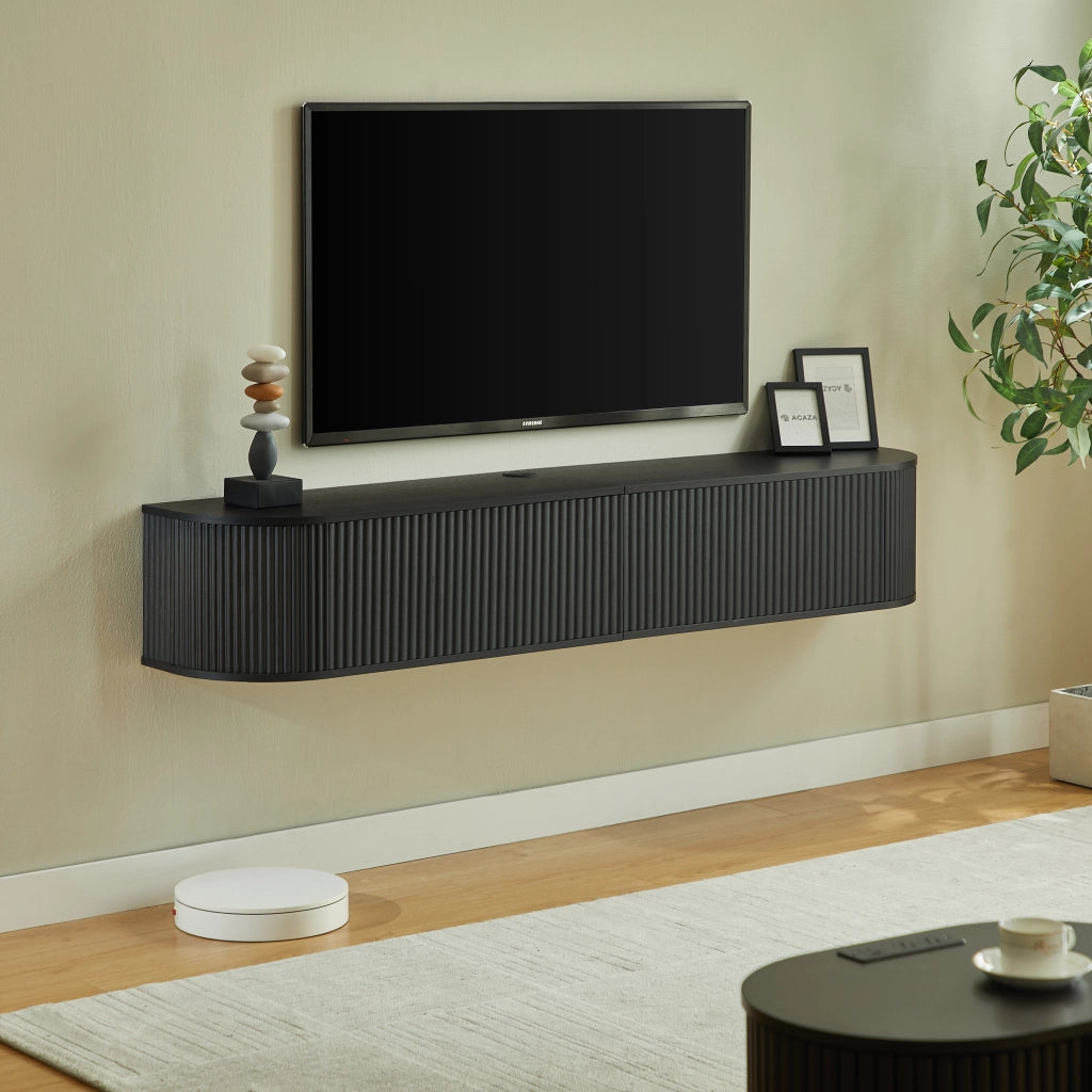 Mobile TV sospeso nero 180 cm