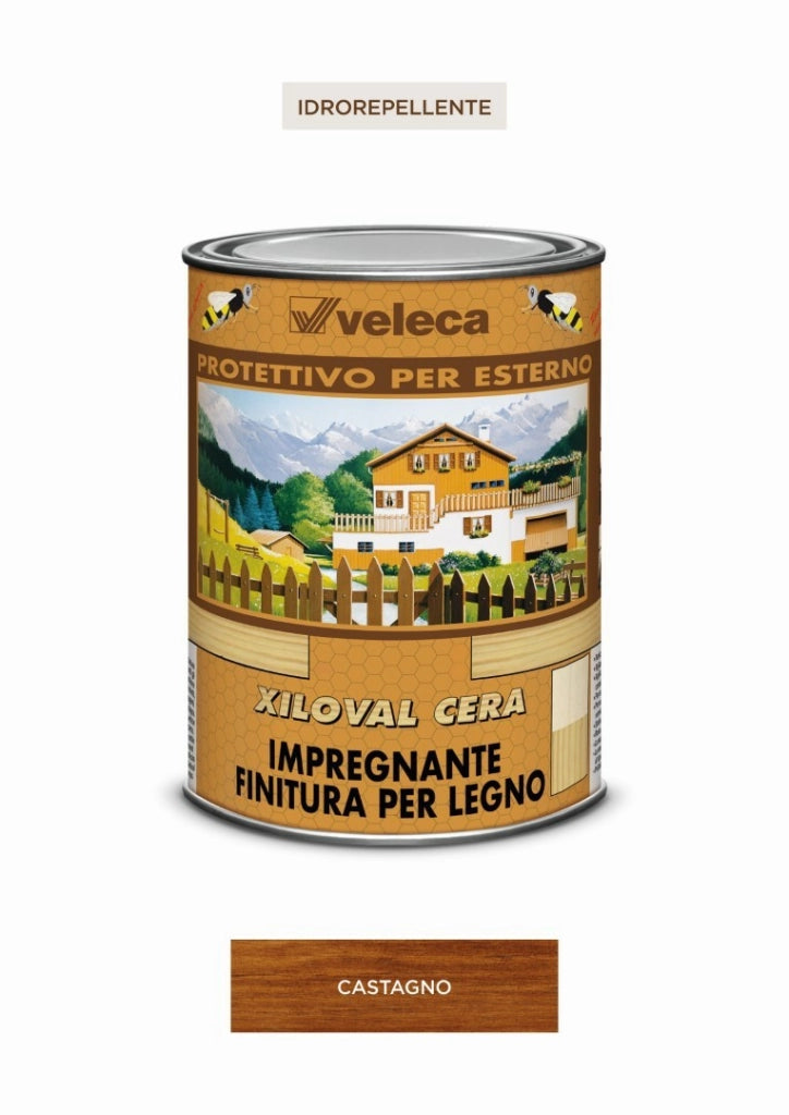 Xiloval Cera Castagno Litri 1 - Veleca