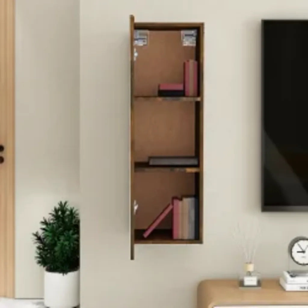 Mobile TV | Armadietto TV | Mobile Porta TV Rovere Fumo 30,5x30x90 cm in Legno Multistrato