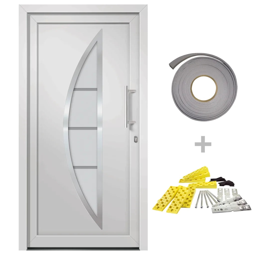 Porta di Ingresso Bianca 98x208 cm cod mxl 64812