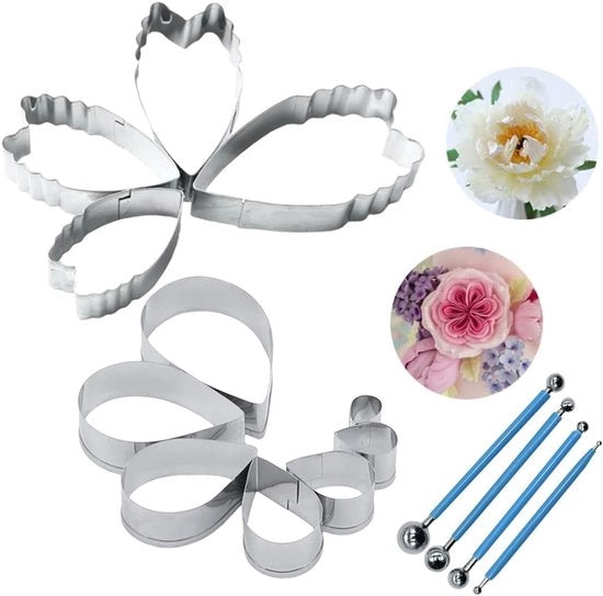 Set di forme di decorazione a forma di fiore - set da 15 - ideale per decorare torte