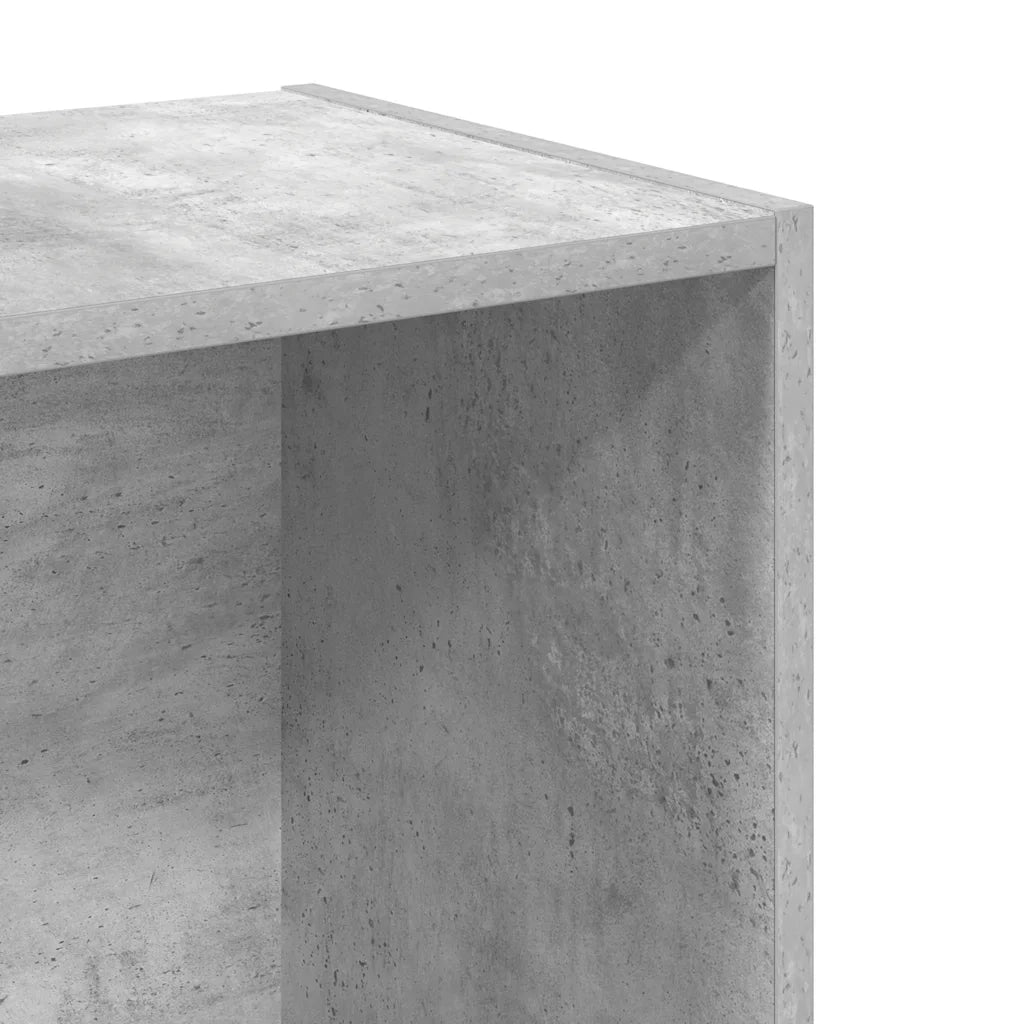 Libreria 5 Ripiani Grigio Cemento 40x30x76,5 Legno Multistrato 800931
