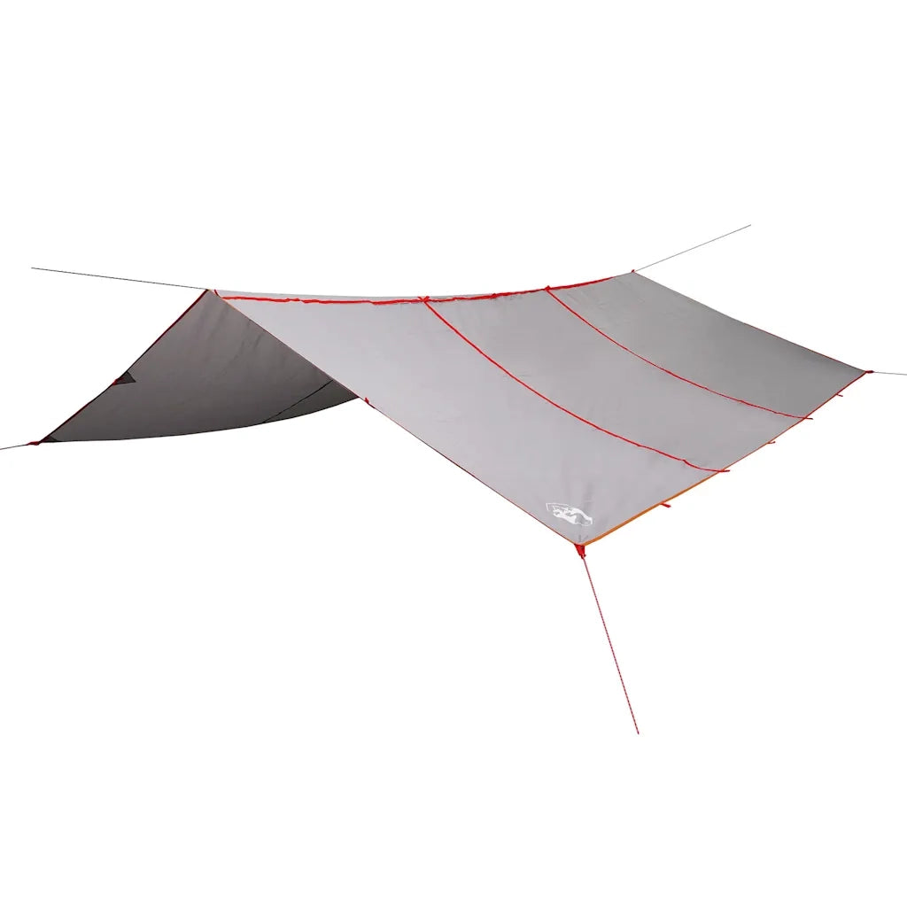 Telone da campeggio | Tenda da campo Grigio/Arancione 420x440 cm Impermeabile