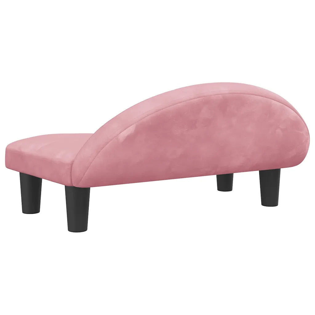 Lettino per Cani Rosa 70x52x30 cm in Velluto CFW9356708