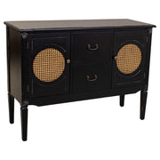 Credenza in legno nero 106x40x78h