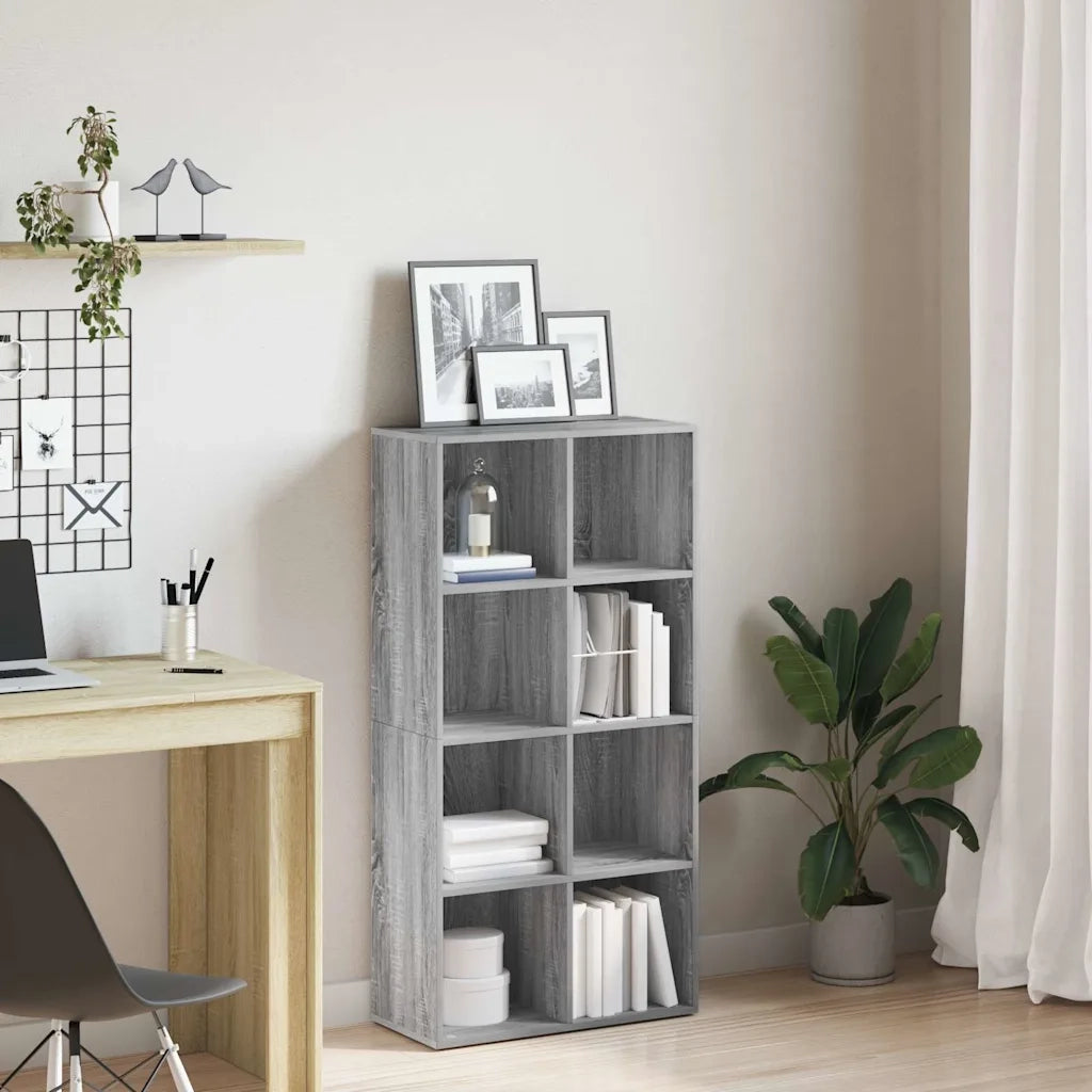 Libreria/Credenza Grigio Sonoma 66x30x130 cm Legno Multistrato cod mxl 6549
