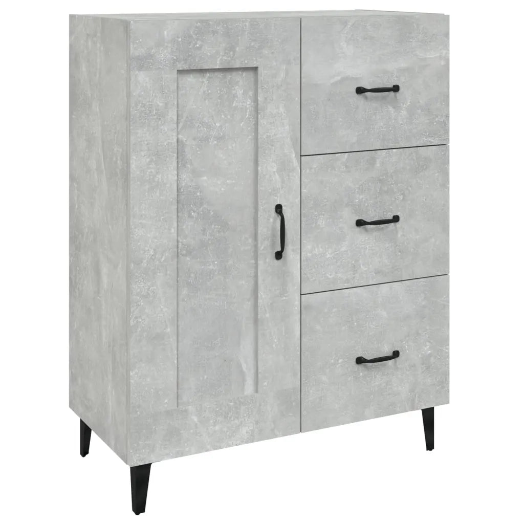 Credenza Grigio Cemento 69,5x34x90 cm in Legno Multistrato cod mxl 23325