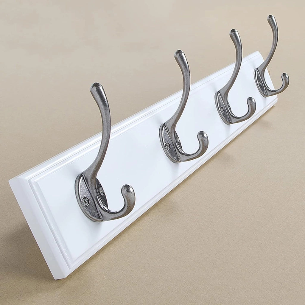 Appendiabiti/Gancio in Lega di Zinco a Parete/Appendiabiti per Camera da Letto/Appendiabiti da Parete per la casa/appendino in bambù per corridoio (Dimensioni: 48,5x1,5x7,5 cm)