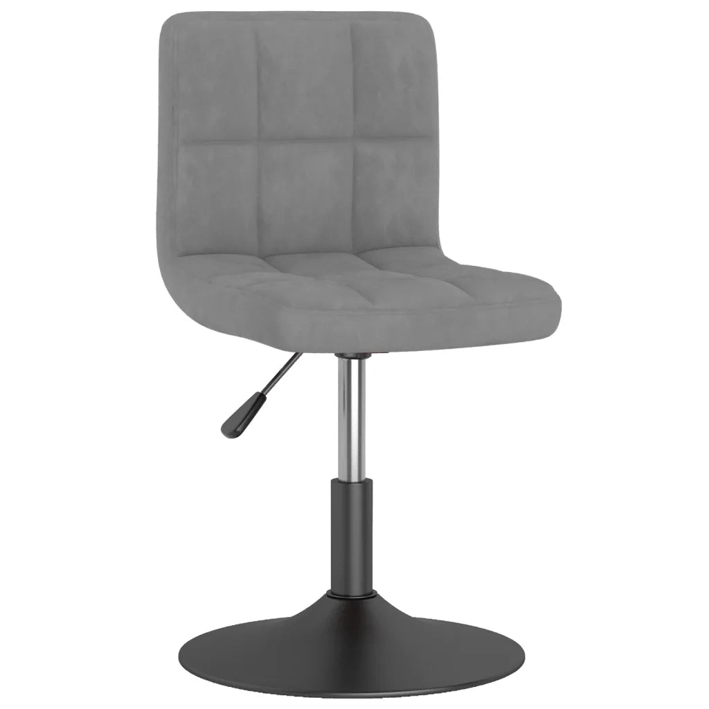 Sedie da Pranzo Girevoli 4 pz Grigio Scuro in Velluto 3087482