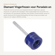 Pulitore a Vapore per Porselein/Hard Keramiek con Diamant Deeltjes - Scherpe/Slijtvast - Vacuüm Gelast - Diamantfreze - M14 Diamantborstel