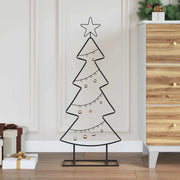 Albero di Natale in metallo con supporto Nero 90,5 cm Acciaio 42019187