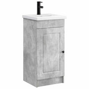 Mobile da bagno con Lavabo | Armadio Lavabo Grigio Cemento 42 x 40 x 84,5 cm