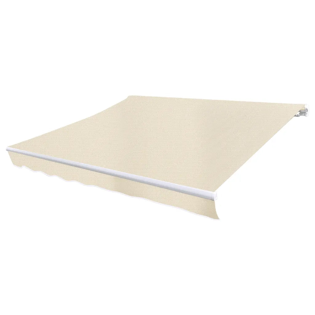 Tenda Parasole in Tela Crema 6x3m (Telaio non Incluso)-Ricambio telo per tenda da sole