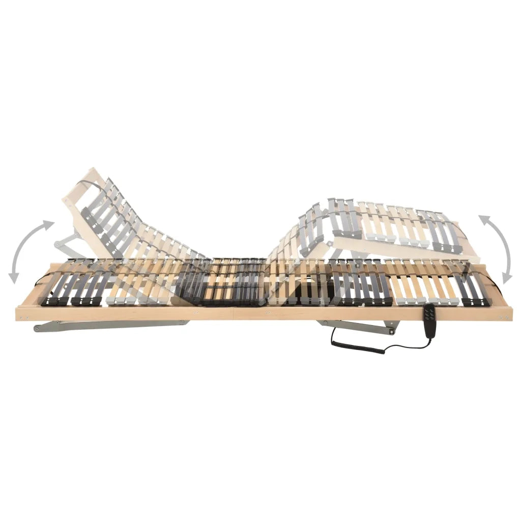 Letto con Telaio a Doghe Elettrico 28 Doghe 7 Zone 70x200 cm 321826
