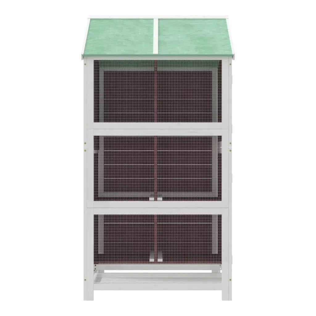 Casetta per Uccelli Moka 97x81x152 cm in Legno Massello di Pino 172260