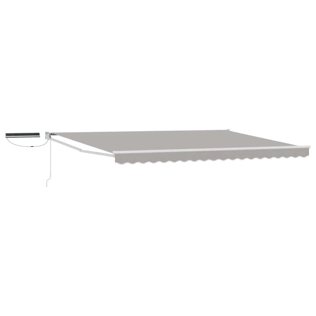 Tettuccio Elettrico Retrattile Grigio chiaro e bianco 5 x 3 m 3420021