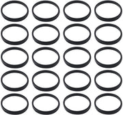 Trasimetalli 20 pezzi - Gomma - 17x15x2mm - Compatibile con L6241/L5716 - Maggior presa - Stabilità di curva - Trasimetalli per modelli ferroviari