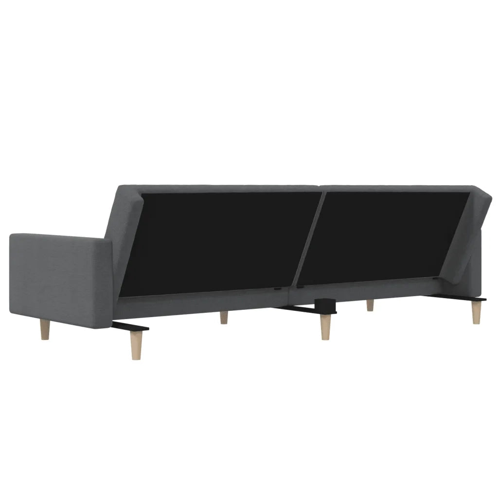 Divano letto | Sof¨¤ letto | Letto singolo a 2 Posti Grigio Chiaro in Tessuto