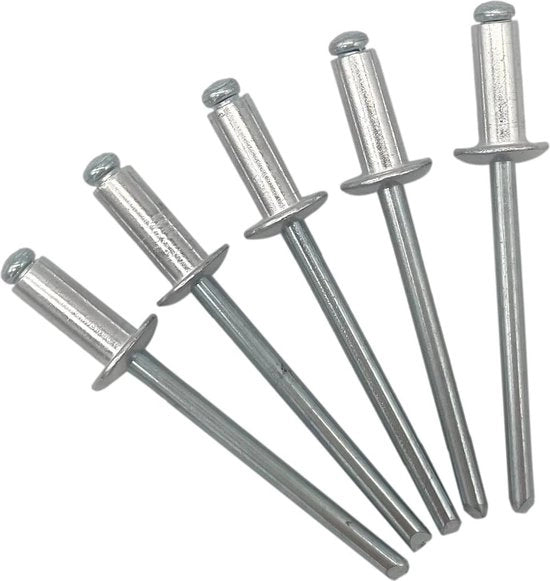 Klinknagels aerei senza testa 40 x 10 mm DIN 7337 alluminio e acciaio - 1000 pezzi - tipo aperto