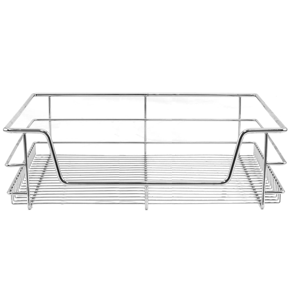 Tirare Fuori Cestini in Acciaio da Cucina Cestelli Organizzazione Credenza d a60cm