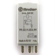 Diodo polarizzato standard 6- 24VDC con led Finder